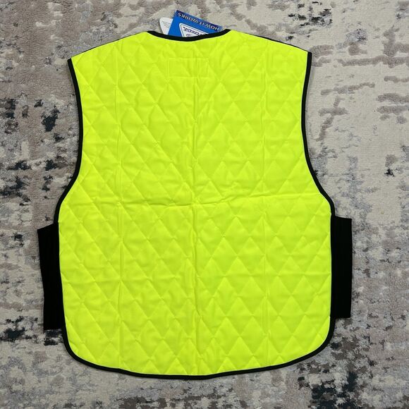 Techniche Mens Hyperkewl Evaporative Cooling Vest Size XL Neon Yellow NWT - Picture 8 of 10